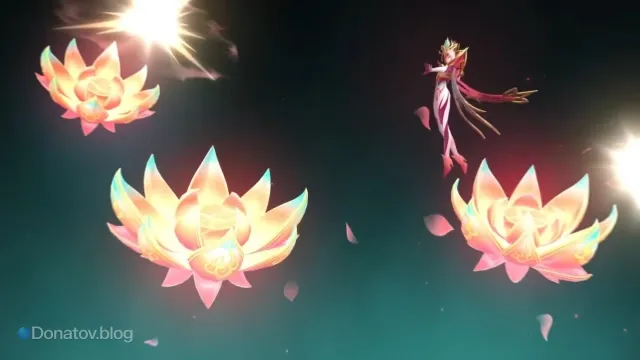 Анимация Ив «Пламенный лотос» в Mobile Legends: Bang Bang