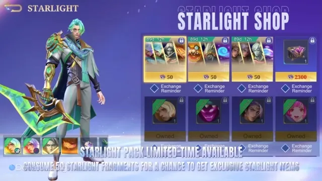 Внутренний магазин боевого пропуска в Mobile Legends: Bang Bang